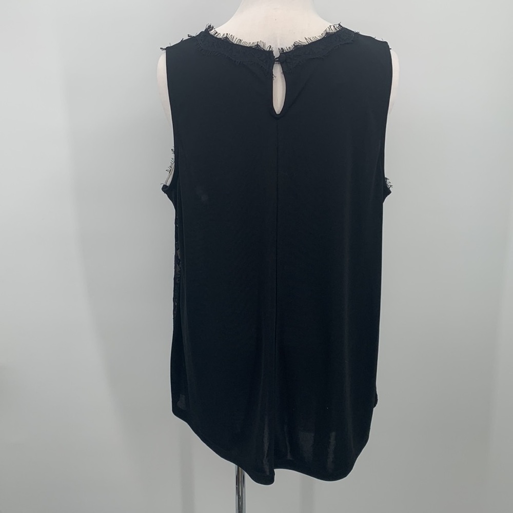 INC Black Plus Size Lace Blouse Size 1X - Picture 2 of 9